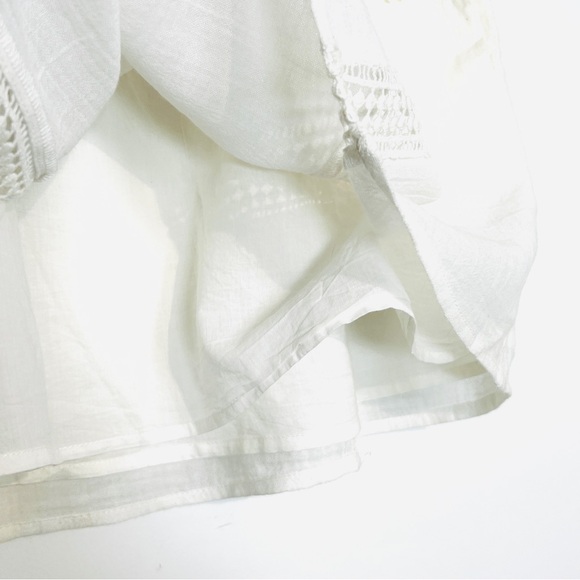 Madewell White Lined Boho Mini Skirt - Picture 3 of 7